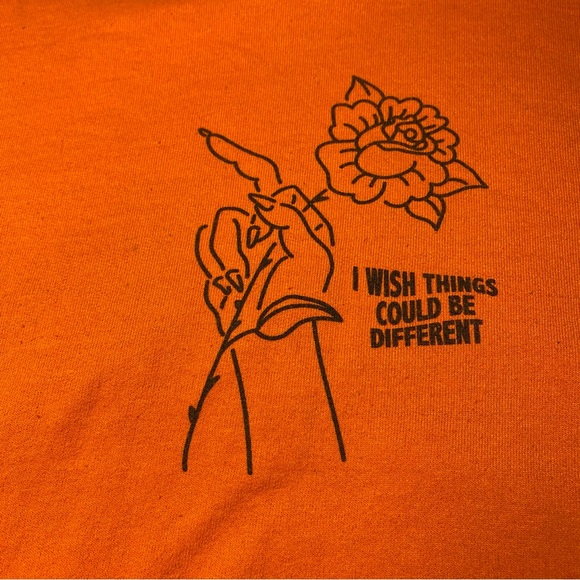 Orange Graphic Hoodie - Picture 2 of 6